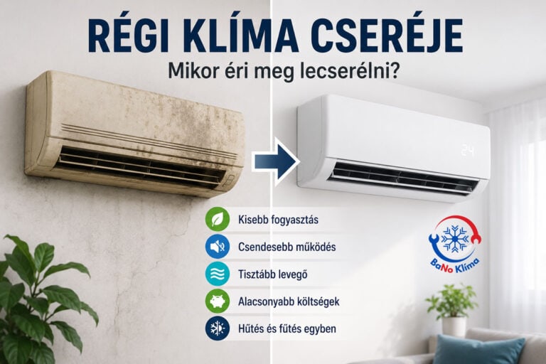 Régi klíma cseréje – mikor éri meg lecserélni?