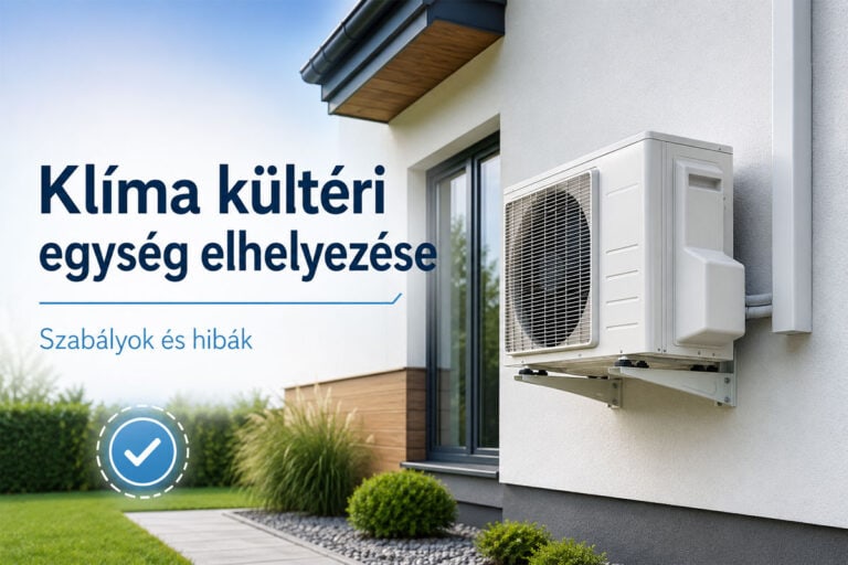 Klíma kültéri egység: így kerülhet jó helyre